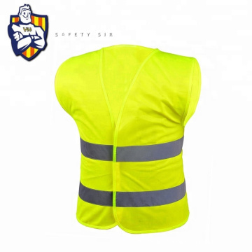 Gilet de sécurité réfléchissant à haute visibilité jaune